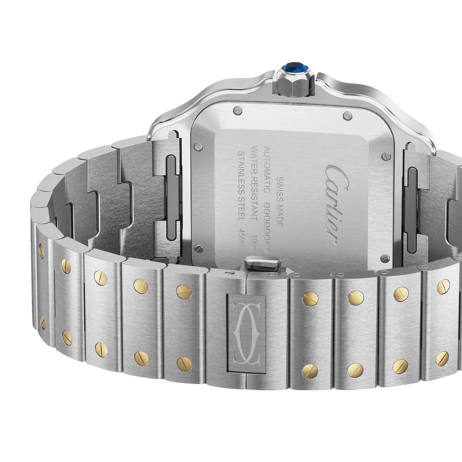 Cartier Santos De Cartier Anthracite Grey Dial Men's Watch W2SA0030
