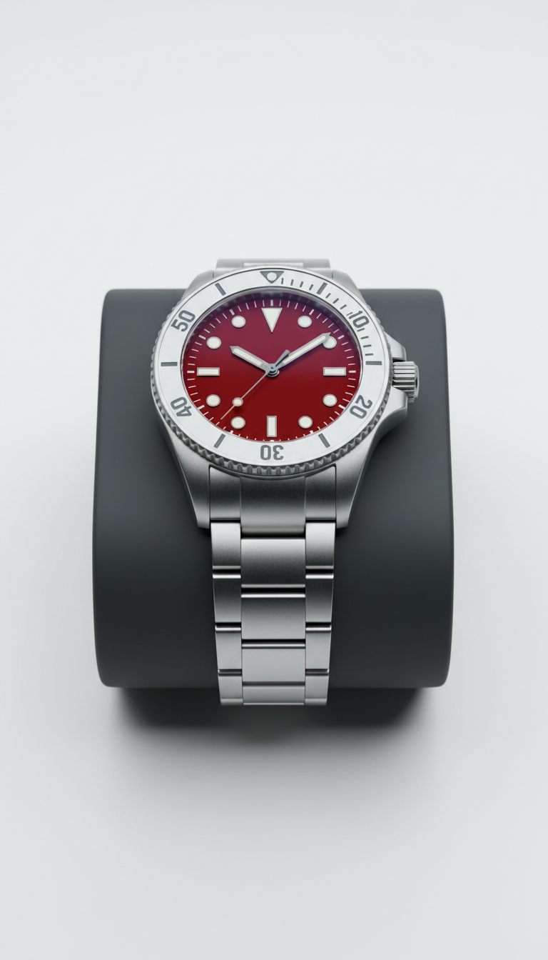 Limited edition diver in signal red