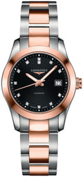 Longines Conquest Classic Black & Diamond Dial Women's Luxury Watch L2.285.5.58.7