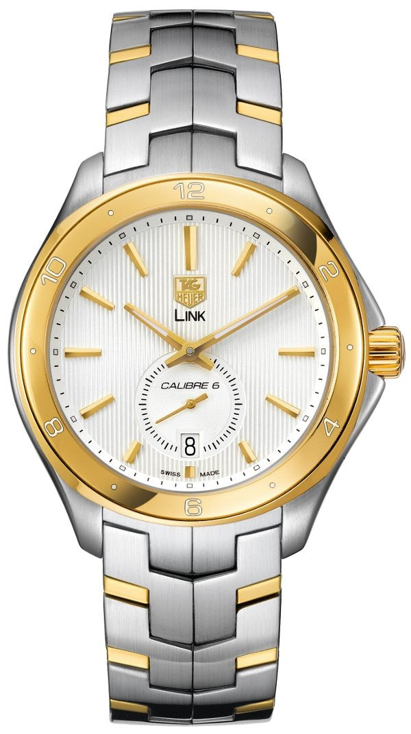 Tag Heuer Link Calibre 6 Gold & Steel 40mm Men's Watch WAT2150.BB0953